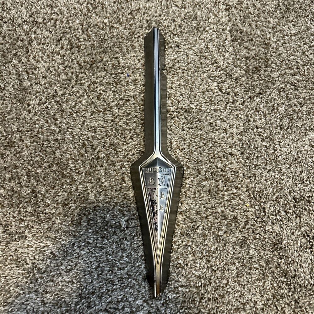 Vintage 1941 Hudson Hood Grille Ornament car emblem badge